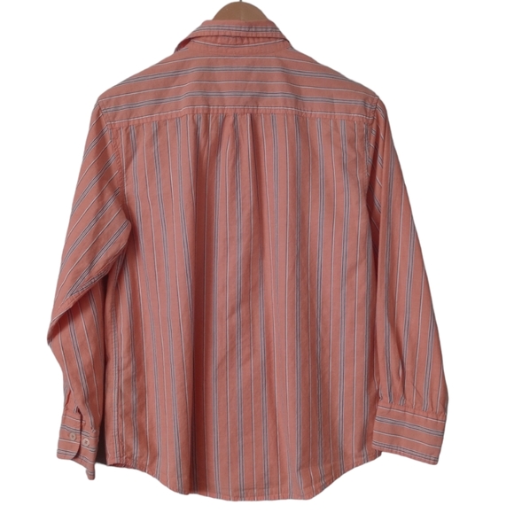 ARIZONA BOYS' STRIPED  LONG SLEEVE SHIRT. SIZE L/G (14-16). COLOR  ORANGE - Picture 2 of 11